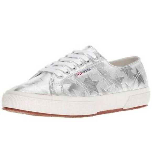 Superga Shoes - Superga Silver Stars Sneakers, EUR 38